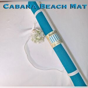 Cabana Blue & White Striped Beach Mat By Old tEast Main Co.